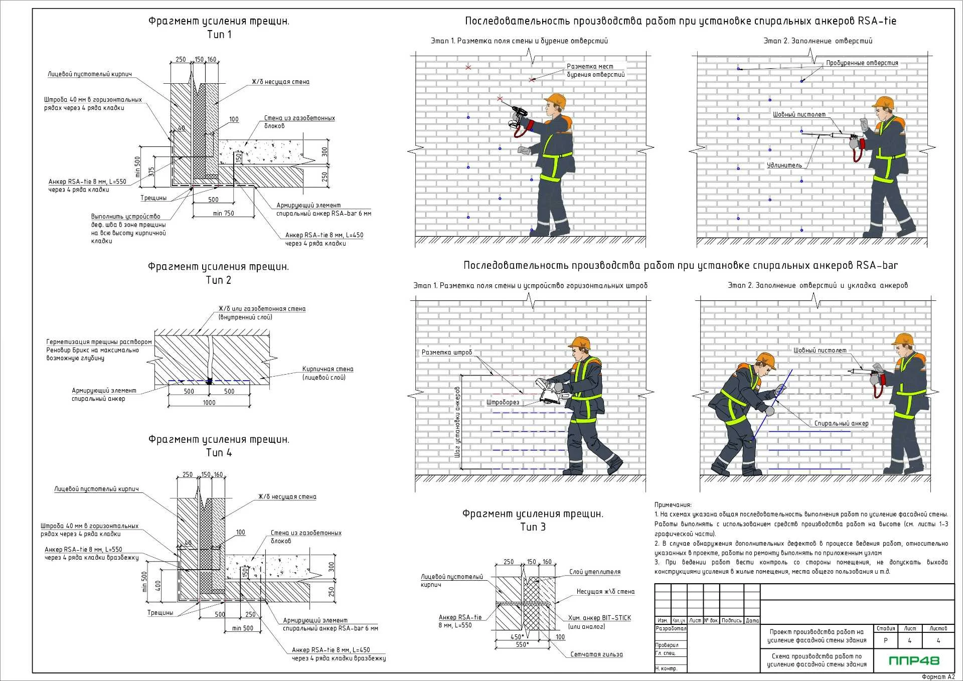 ППР на усиление фундамента шахты лифта