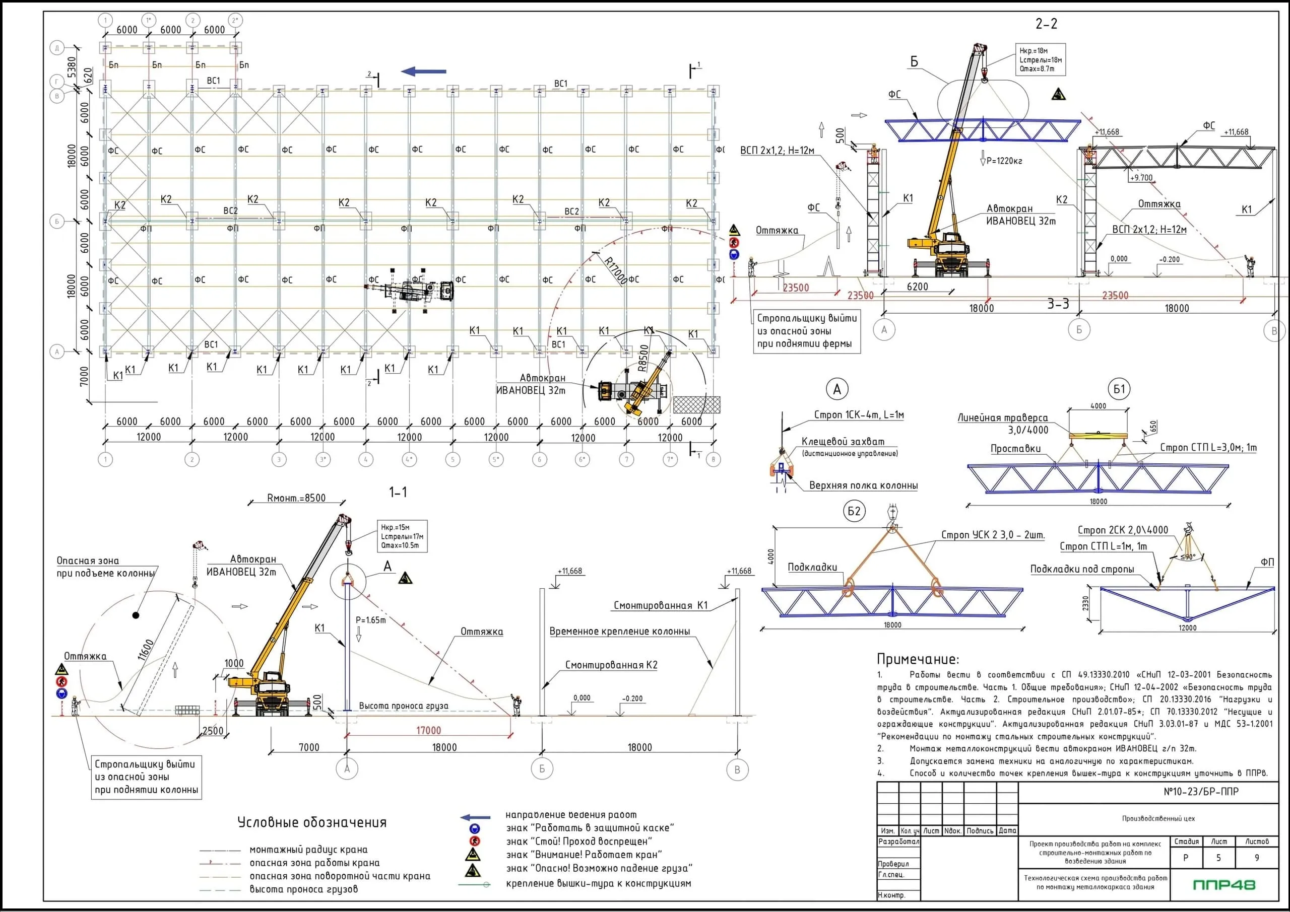 ППР на монтаж металлических конструкций